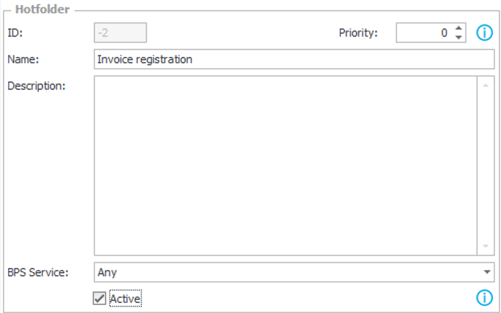 The image shows the activation of the selected HotFolder